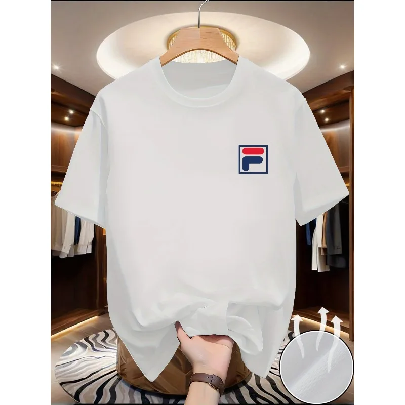 Haut d'été polyvalent et tendance à manches courtes pour hommes et femmes, col rond, t-shirt décontracté à manches mi