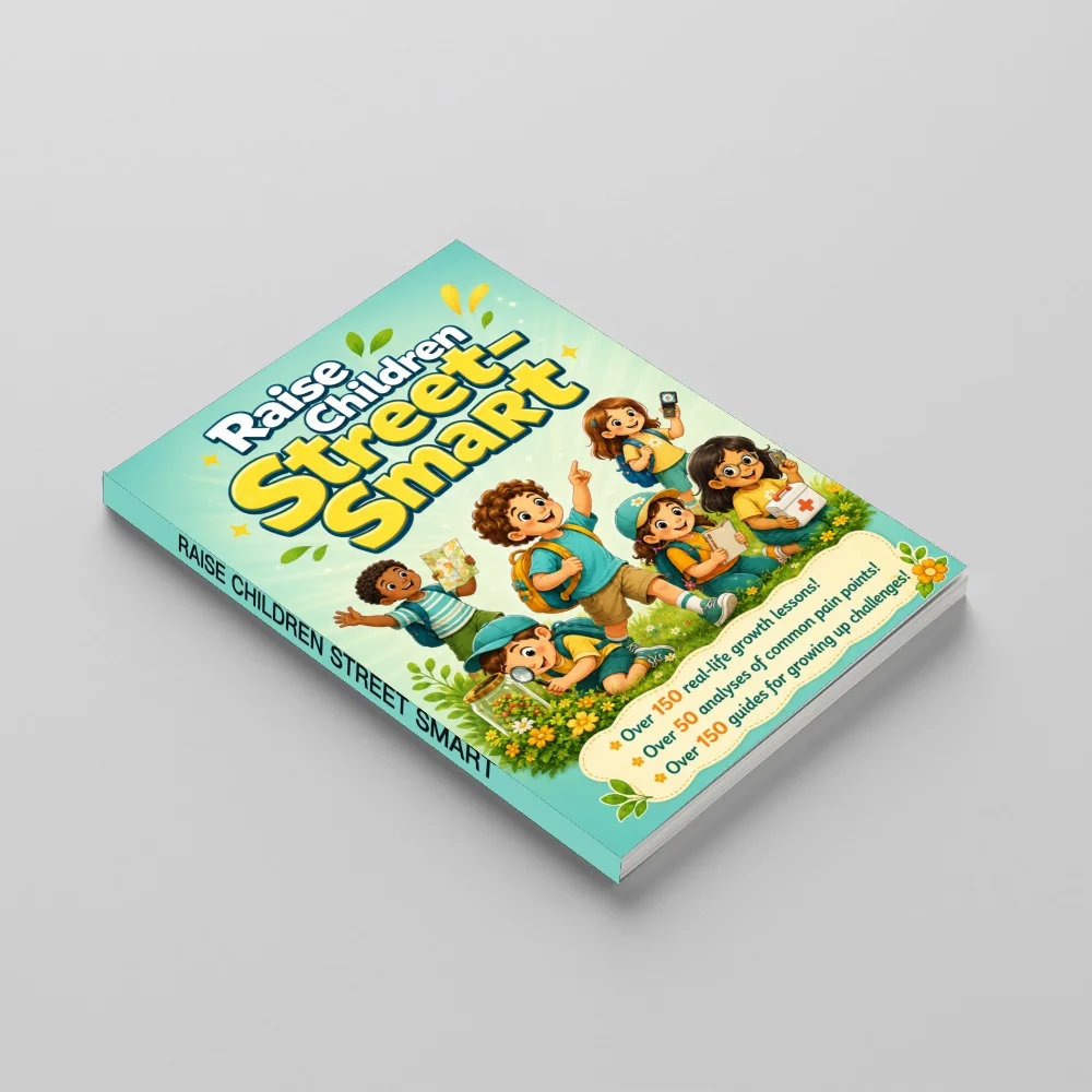 Raise Children Street-Smart Parenting and Life Skills Guide Book, 150+ Real-Life Growth Lessons on Safety Awareness