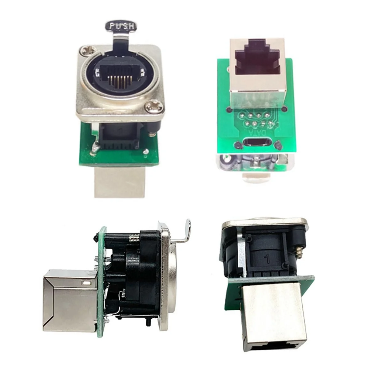 Ethercon Rj45 Chassisaansluiting, D-N8FDP Rj45 Toevoer/Doorgang Paneel Mount Jack,D Serie Cat5 Rj45 Verticale Paneel-Mount Connector