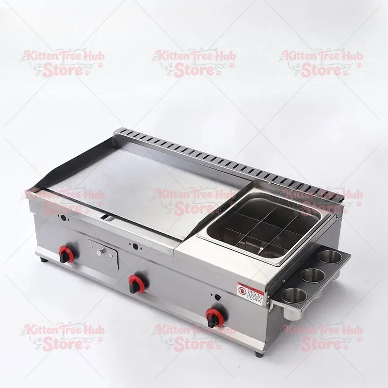 Grilling stove, frying pan combination machine, commercial gas, pancake, squid, teppanyaki