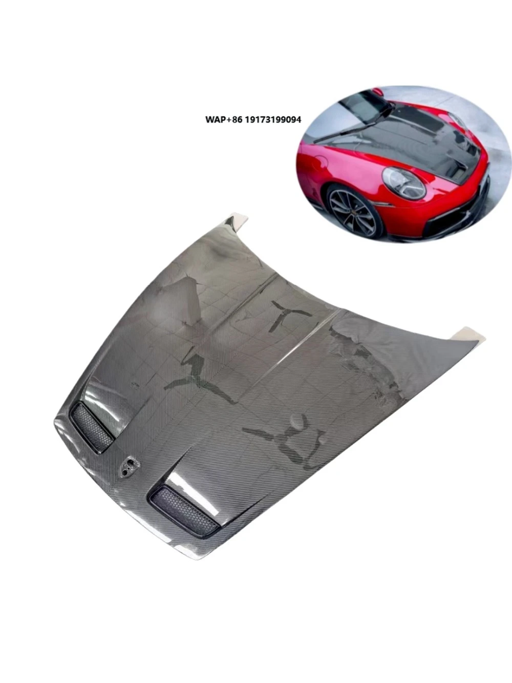 992 Dry Carbon Fiber Front Hood for 992 911 GT3 Front Trunk Lid for 911 Bonnet
