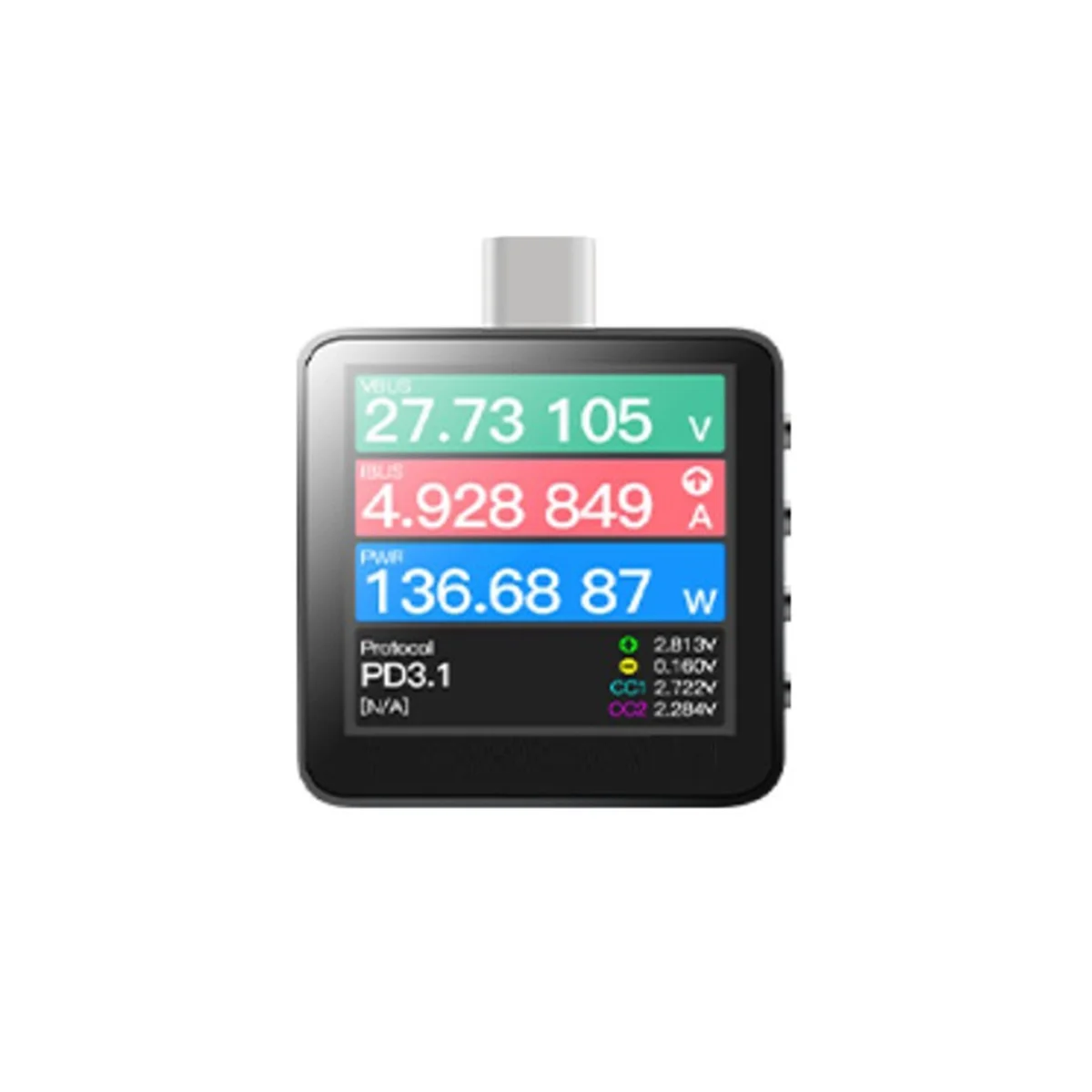 

AS63 Power-Z KM003C Portable USB-C Fast Charging Tester PD3.1 QC5.0 Digital Voltmeter And Ammeter Power Bank Tester
