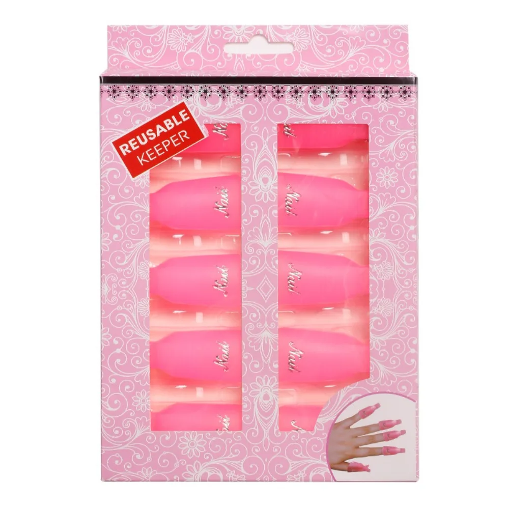 10 قطعة البلاستيك مسمار الفن نقع قبالة كاب كليب للأظافر قابلة لإعادة الاستخدام الأشعة فوق البنفسجية هلام مزيل طلاء الأظافر التفاف أدوات DIY بها بنفسك أدوات مانيكير مستلزمات الأظافر