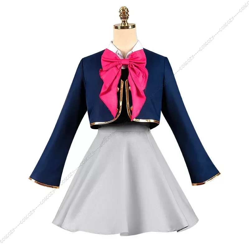 Anime Cosplay Costume pour femme, perruque, veste, jupes, uniforme, tenue B-Komachi Aqua Adrenna, fête d'Halloween, Okr No Ko Kana Arima, nouveau