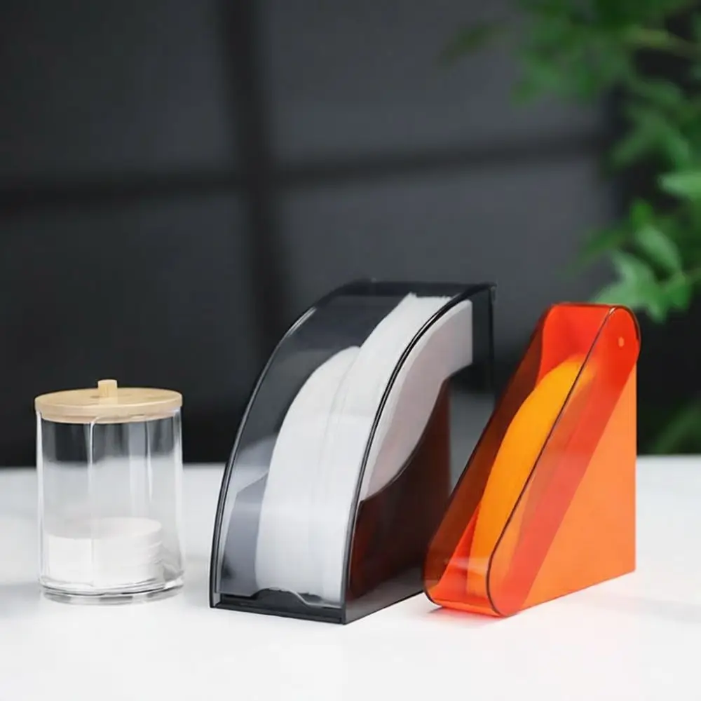 Durable Acrylic V60 Coffee Filter Organizer Storage Box Dustproof Moisture Proof Container For Cafe Countertop Stand