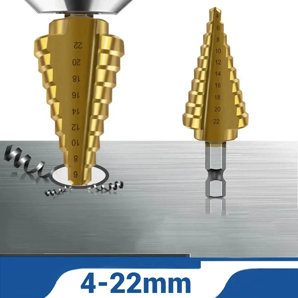 hss-passo-titanio-broca-4-22-ferramentas-eletricas-de-perfuracao-metal-alta-velocidade-aco-madeira-buraco-cortador-pagode-broca-abridor-de-madeira