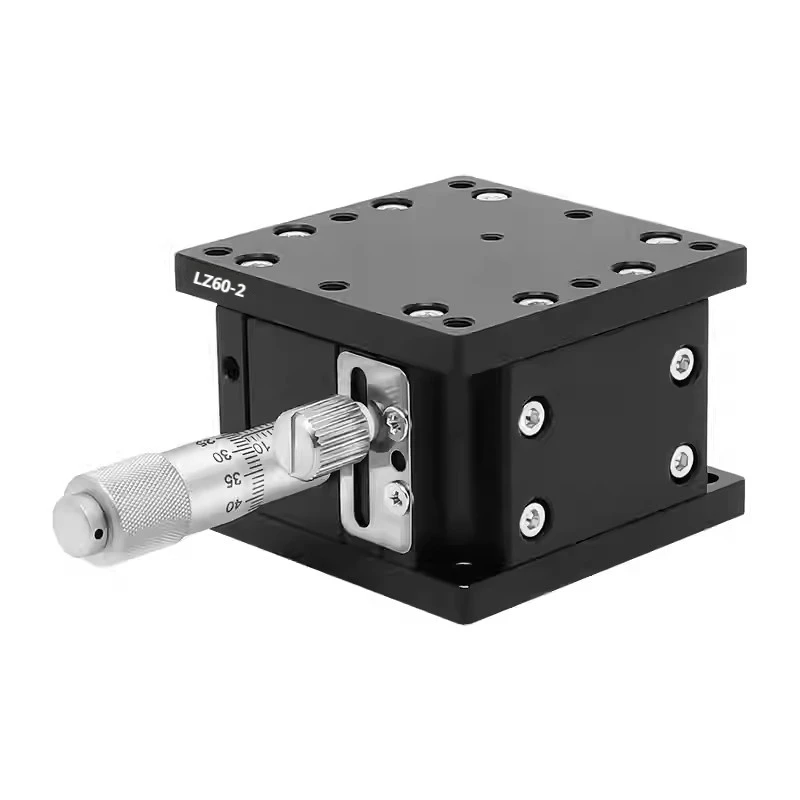 Piattaforma di Spostamento Ottico Asse Z 20*20mm - 125*125mm LZ25 - LZ125, Piattaforma di Regolazione Fine, Palco Scorrevole Regolabile in Altezza