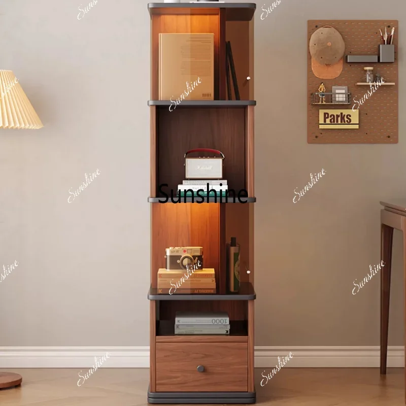 Medieval style locker integrated rotatable floor storage cabinet living room lockerTJ