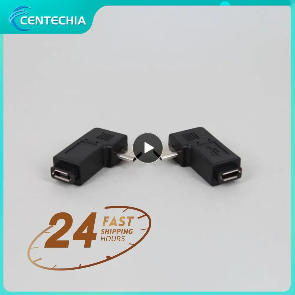 RYRA 90 Degree Left & Right Angled Mini USB 5pin Female To Micro USB Male Data Sync Adapter Mini USB Conversion Head