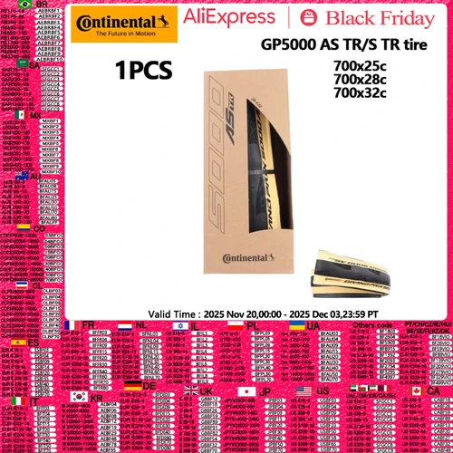 Continental GP5000 Nuevo GrandPrix AS TR Neumático de carretera para todas las estaciones Sin cámara Ready Negro/Crema 700x25C 700x23C Grand Prix 5000 S TR