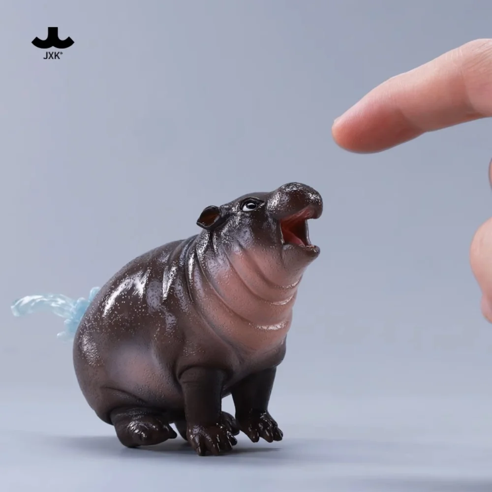 In Stock JXK279MooDeng5.0 1/6 Scale Simulation Animal Model Ornaments Hippo Doll Decorations Fit 12''Action Figure For Fans Gift