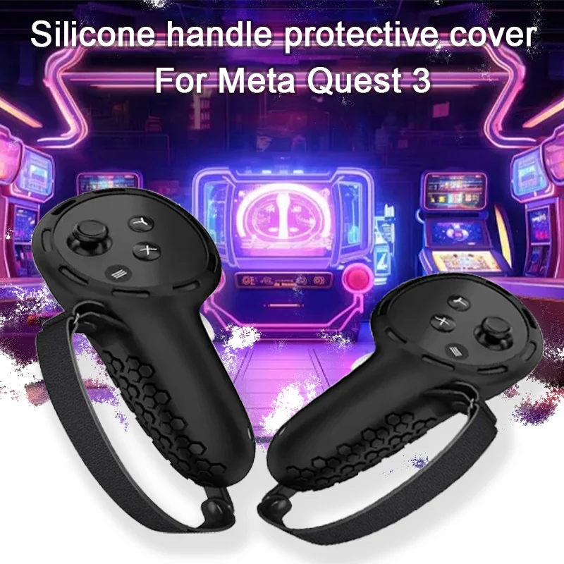

Protection Cover For Meta Quest 3 VR Touch Controller Anti-fall Silicone Handle Grip Skin For Meta Oculus Quest 3 Accessories