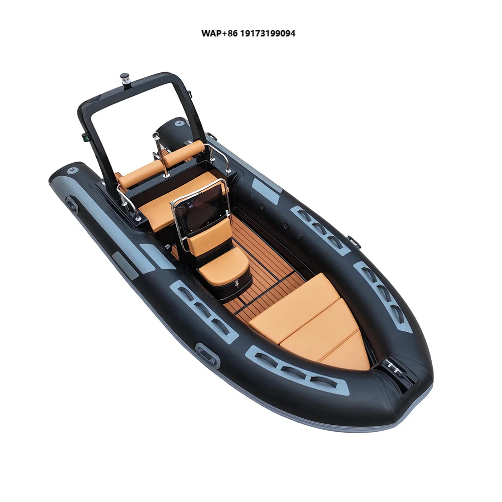 Durable RIB 480F Fiberglass Inflatable Speed Boat PVC Tube for Coastal Fishing & Water Sports