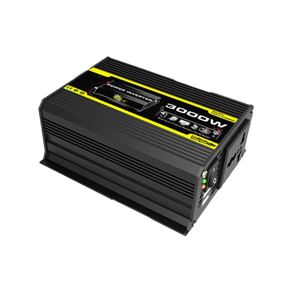 Inversor de carro 12V para AC 220V/110V 500W Conversor de onda modificada Alta eficiência de conversão Interface USB dupla