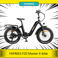 FAFREES F20 Master Electric Bike 500W Rear Drive 48V 22.5Ah Battery Carbon-fiber 20*4.0 inch Fat Tire E-bike 25km/h Max Speed