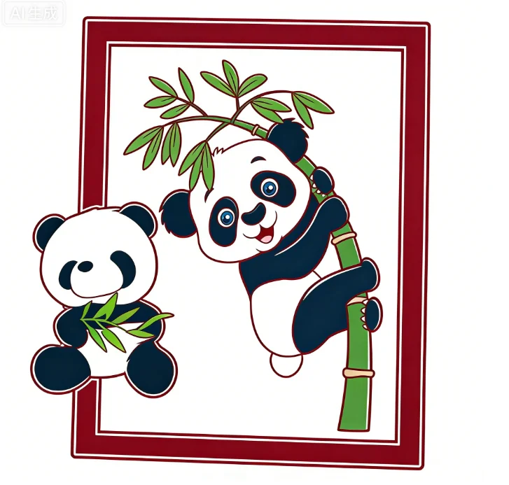 Panda Frame Magic Trick Plush Panda Appearing From Board Magician Stage Party Illusions Gimmick Props
