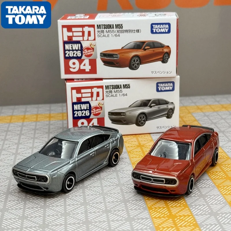 

TOMY Tomica 1:64 Gold-Colored Collectible Car Model Red And White Box No. 94 M55 Coupe Souvenir Display Birthday Gift Toys