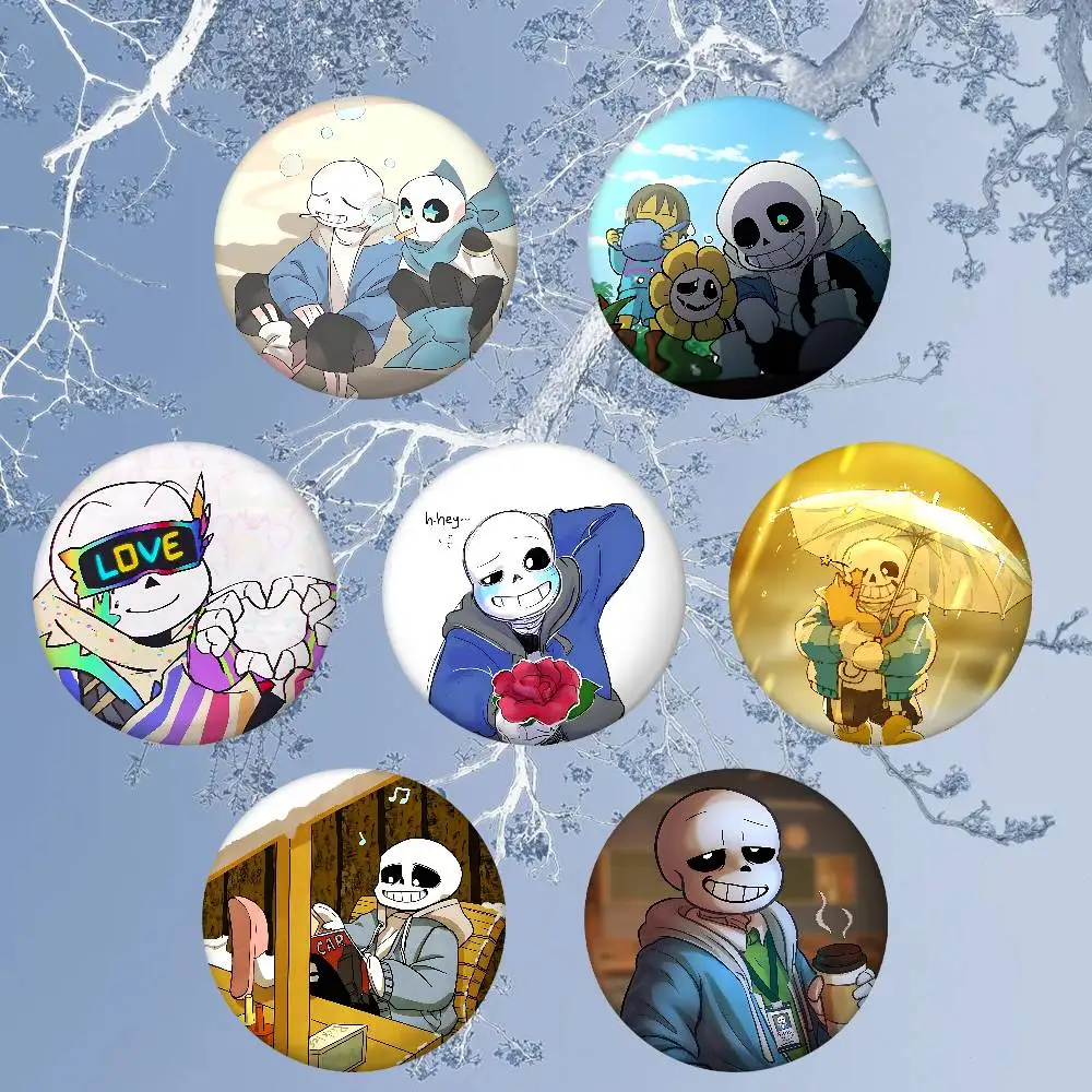 Game U-Undertale-S Enamel Pins Handmade Round Brooch L Killer Yagami Light Cosplay Badge Backpacks Jewelry Gifts