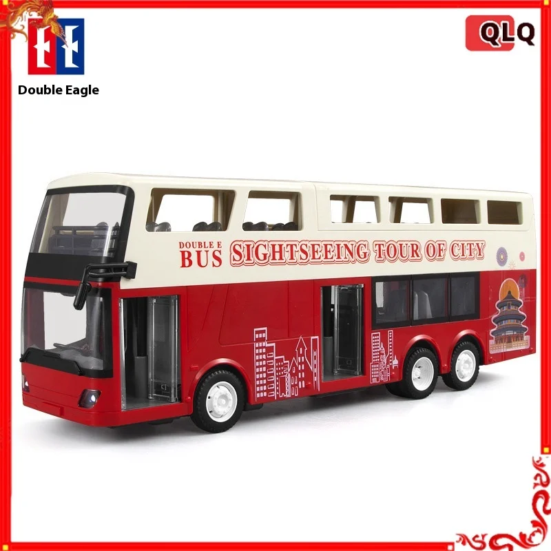 

E640-001 Remote-controlled Double Decker Bus Toy Electric Boy Large Open Door Car Model Children's Birthday Gift