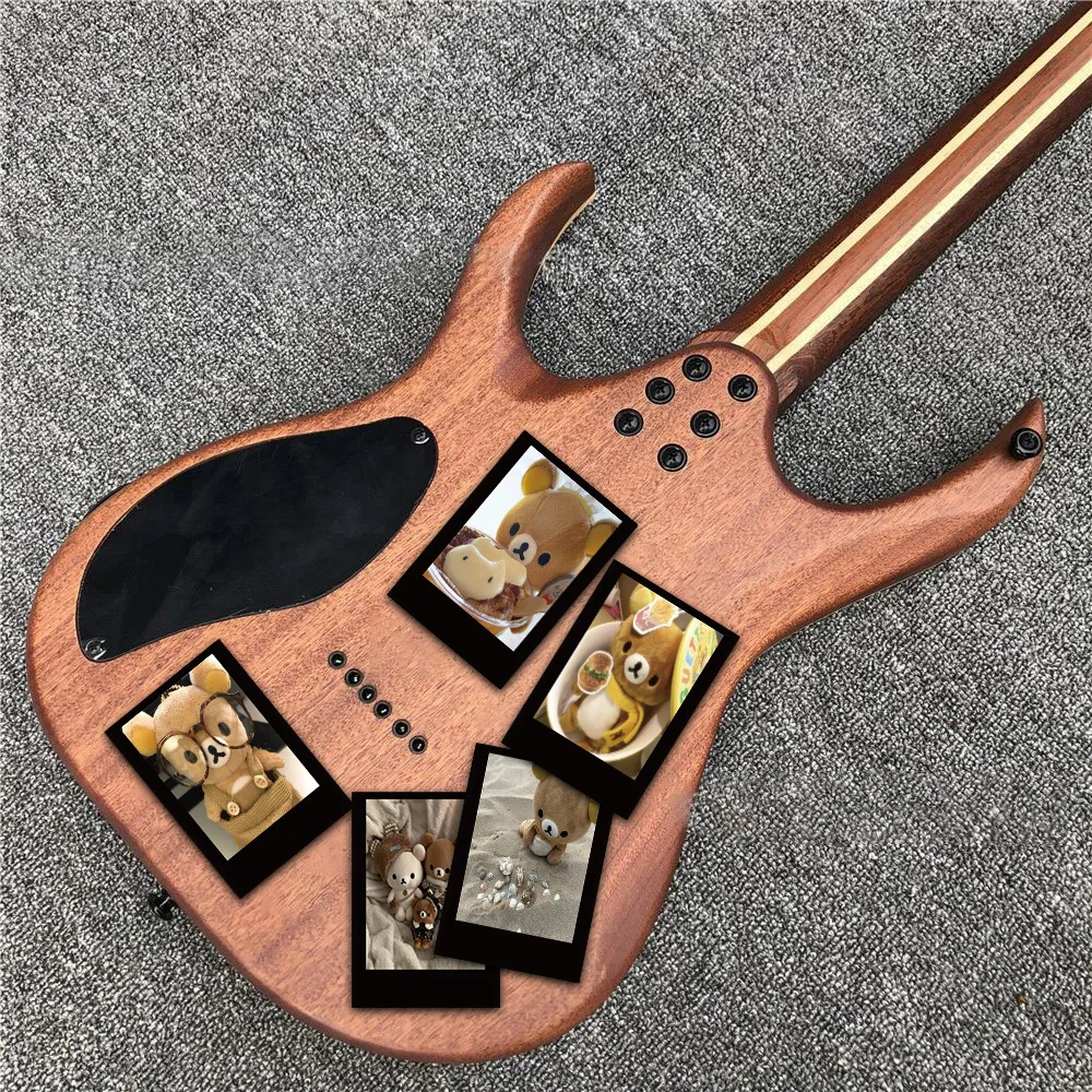 64 قطعة من ملصقات الكتابة على الجدران الإبداعية لبطاقة بولارويد سهلة الدب، جراب هاتف للتزلج على الجيتار، ملصقات تزيين مقاومة للماء #5