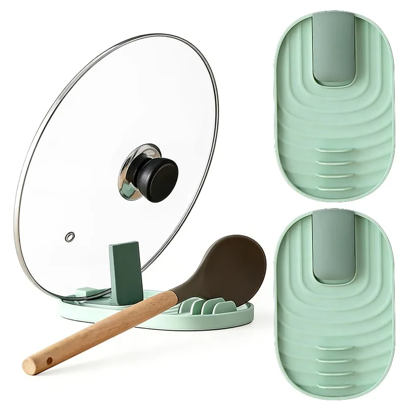 Kitchen Organizer Spoon Holders Fork Spatula Rack Shelf Reusable Plastic Spoon Rest Chopsticks Holder Non-slip Kitchen Organizer