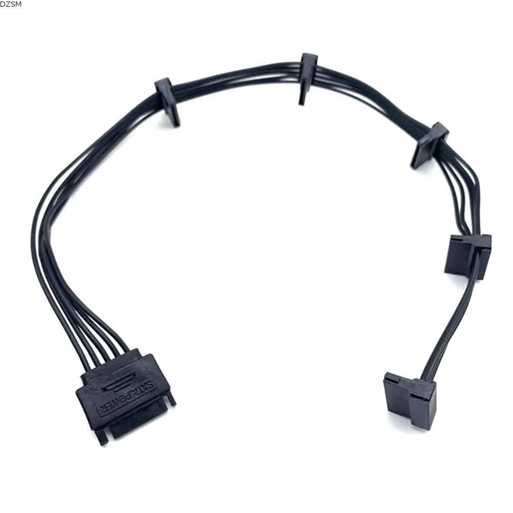 SATA/4PIN SATA Power Cable SATA 15Pin IDE Male Hard Drive Splitter Cable Power Supply 1 Male To 5 Female SATA Extension Cable