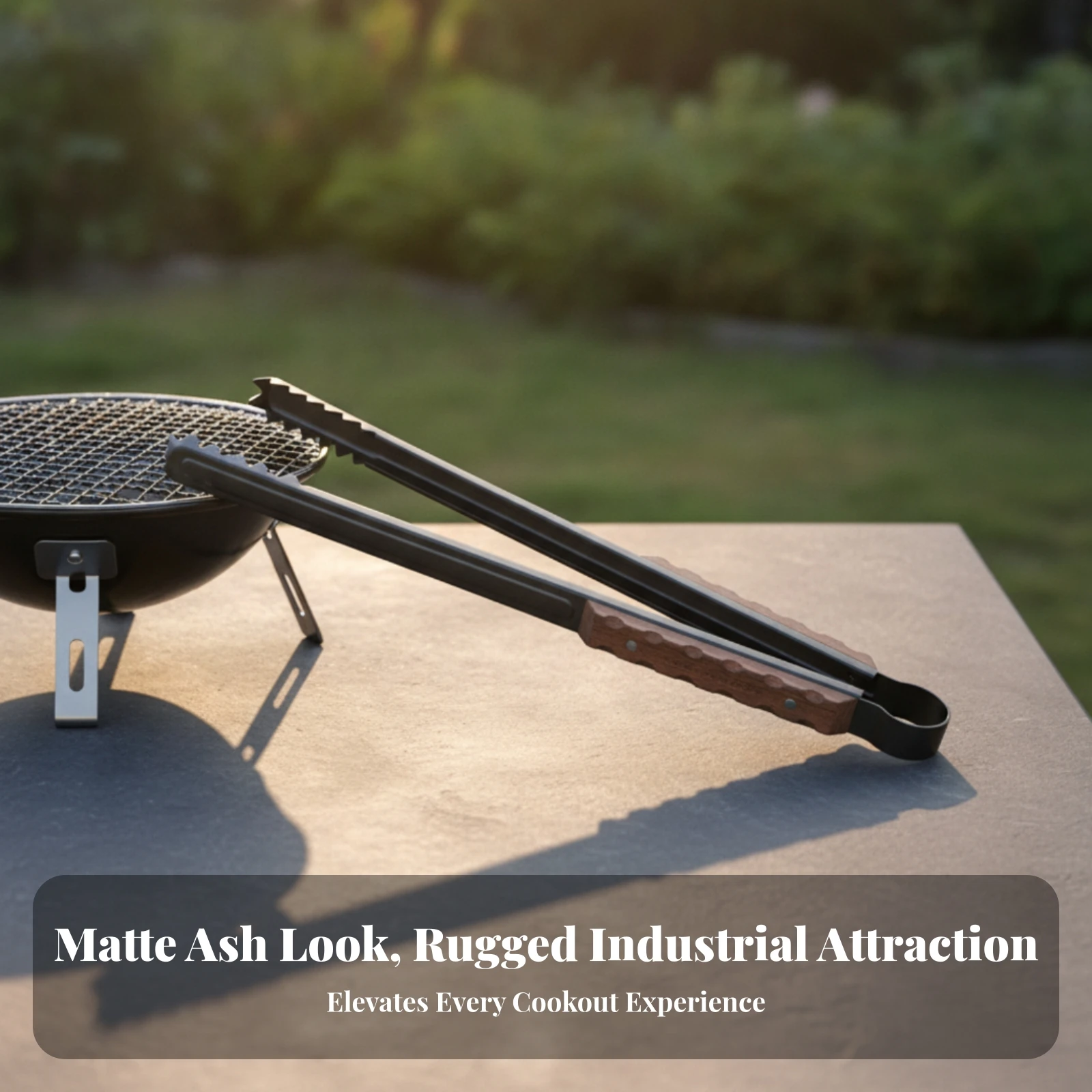 Charcoal Tongs Heat-Resistant Barbecue Tongs Charcoal Pick up Tool Heavy-Duty Firewood Picker Serrated for Grill Masters