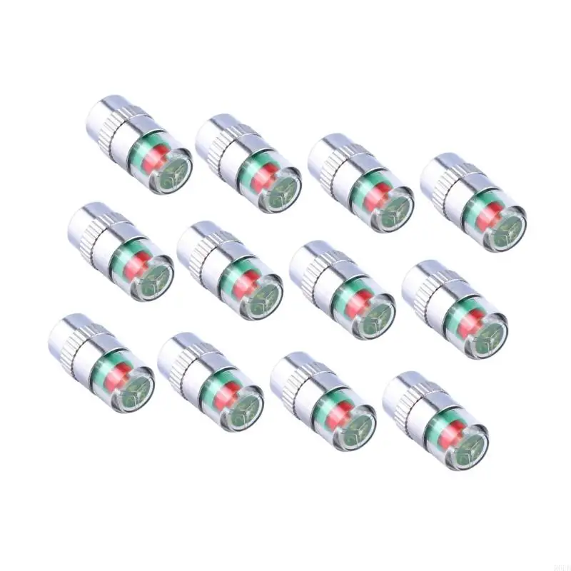 Car Tire Pressure Monitoring Cap With 3 Color Warning System For Easy Installation R6FB