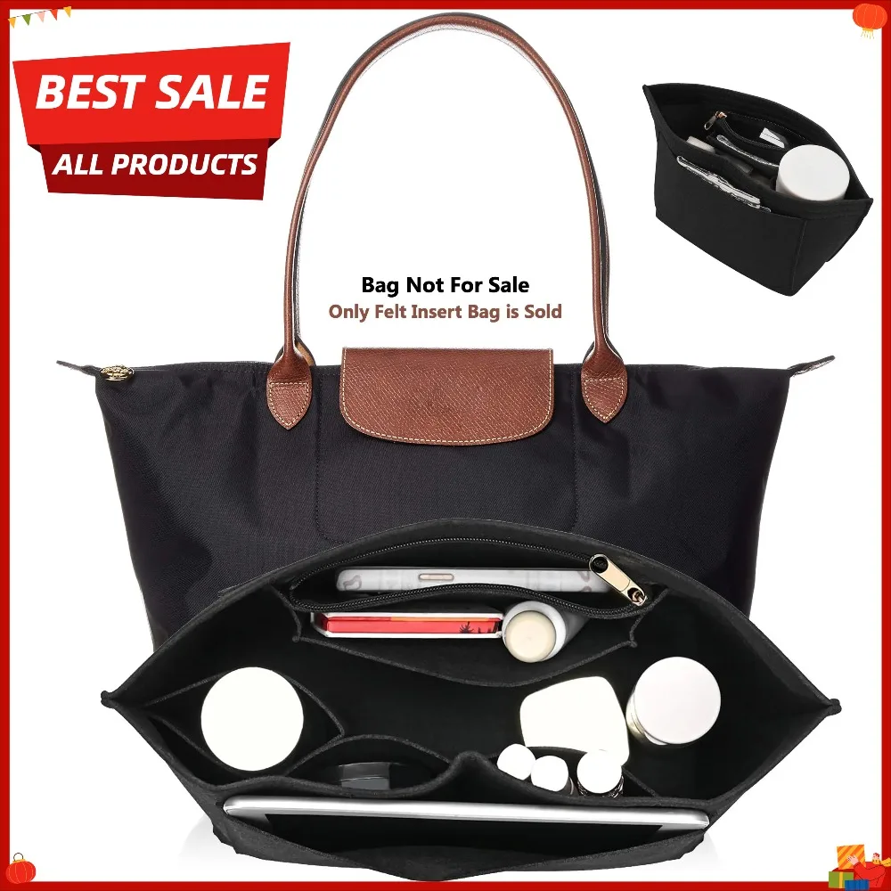 

Войлочный вкладыш-органайзер для сумок Longchamp: подкладка, косметичка, портативный органайзер для путешествий