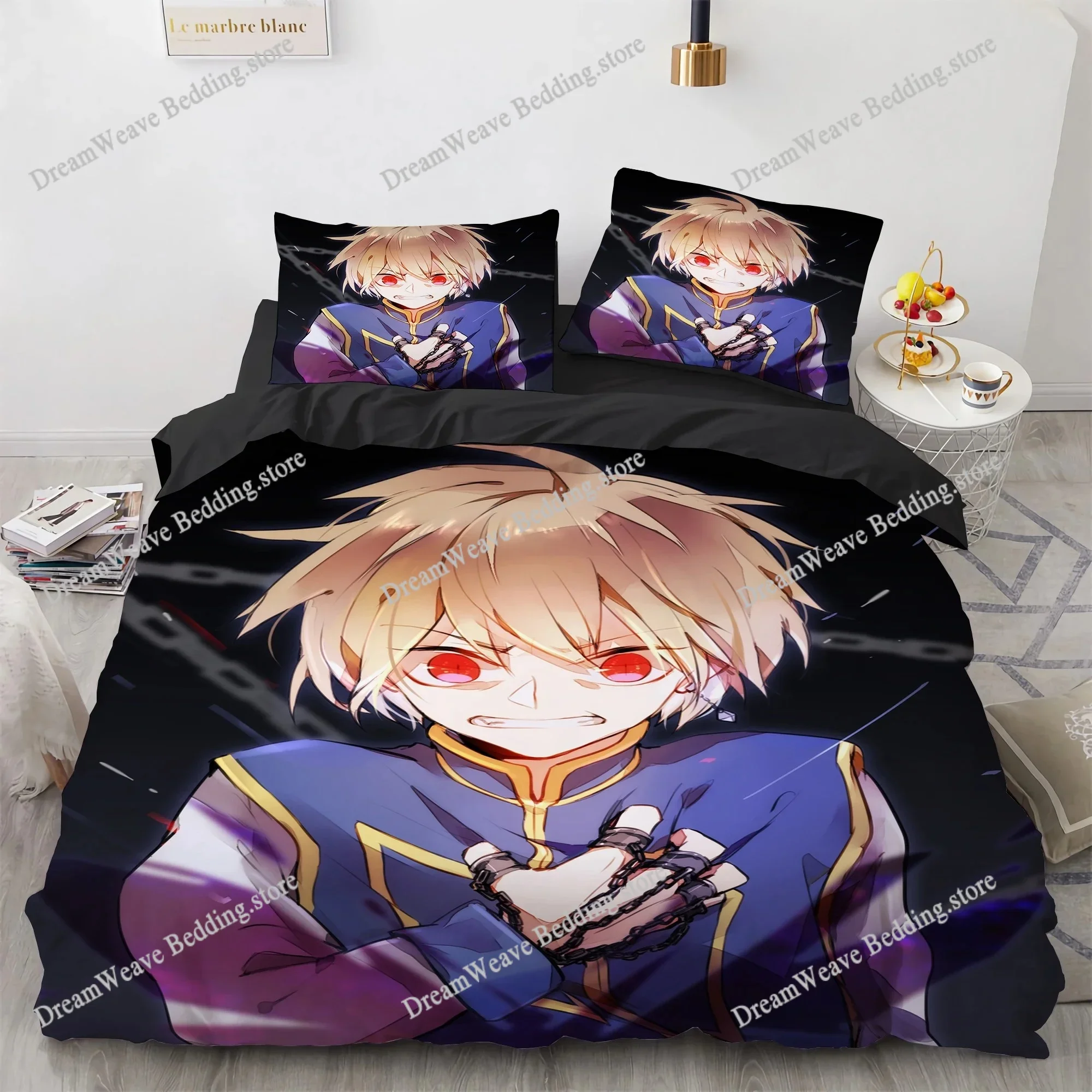 

3D Print Fashion Anime Hunter X Hunter Bedding Set Boys Girls Twin Queen Full Size Duvet Cover Pillowcase Bed Adult Bedroom963