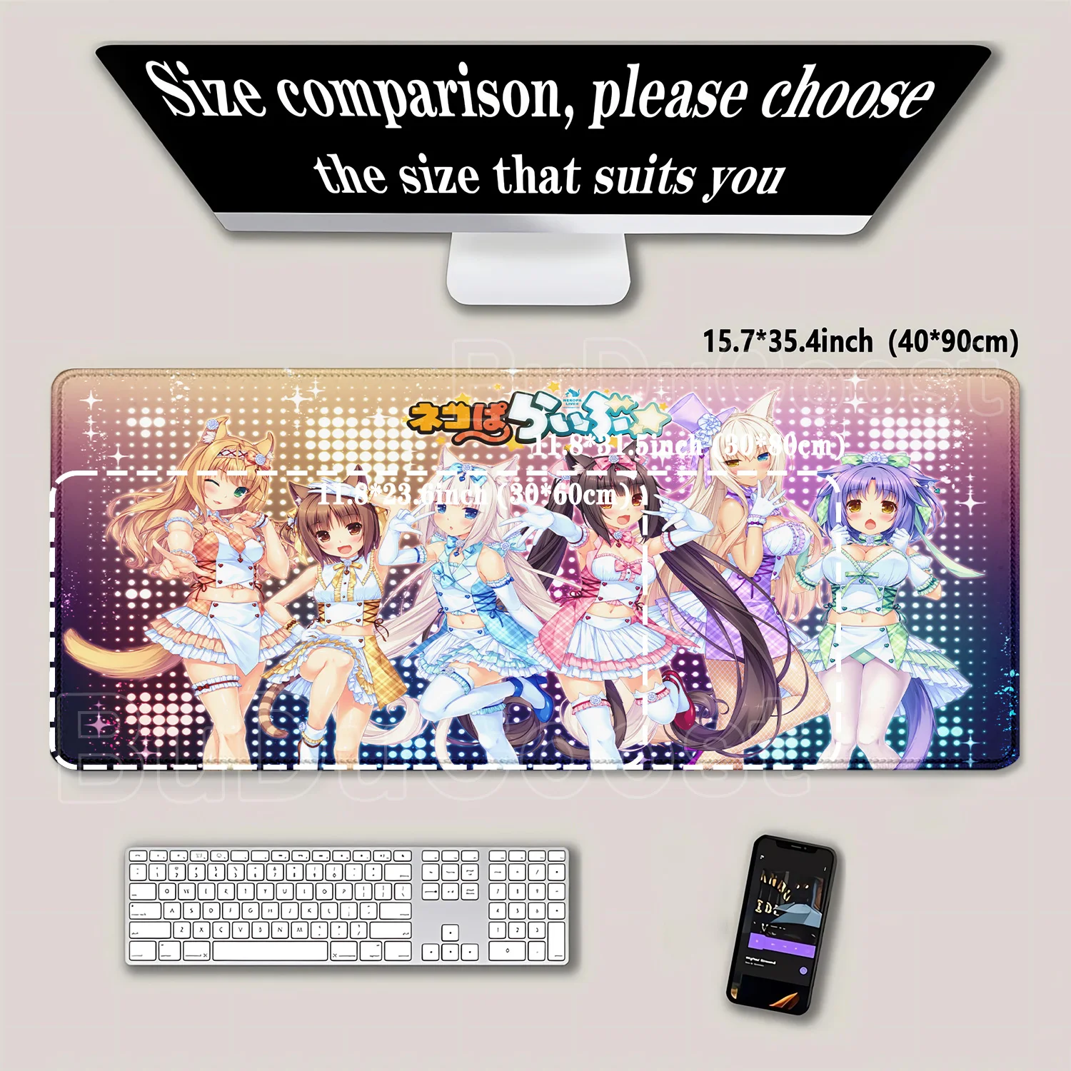 Gaming Nekopara Mousepad Speed - Esports Gaming Keyboard And Mouse recension och pris
