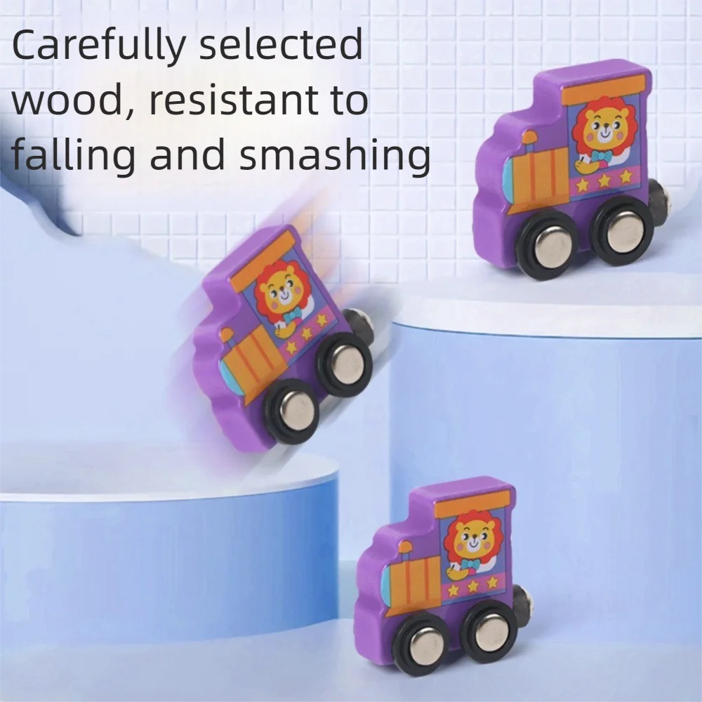 1 Juego de juguetes de tren Digital con número 0-10, juguetes educativos magnéticos coloridos para edades tempranas, conjunto de vía, juego de tren con número de tren Digital