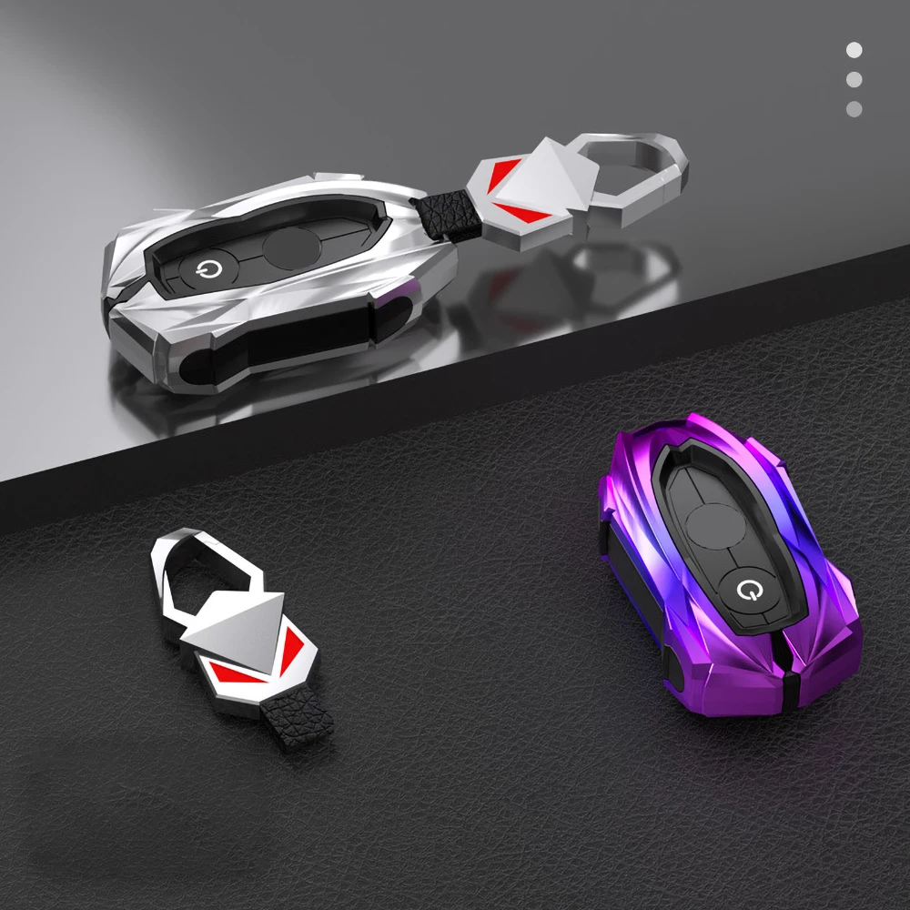 Zinc Alloy Car Key Case Key Protective Case for For Yamaha Nmax 2021/2024 NVX NVX155 XMAX XMAX300 QBIX AEROX JAUNS 2018 2019