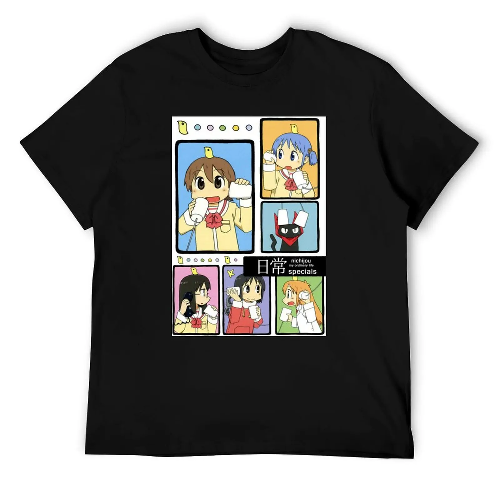 

Nichijou - poster T-Shirt t shirts for man graphic funny man tshirt funny t shirts man T-Shirt