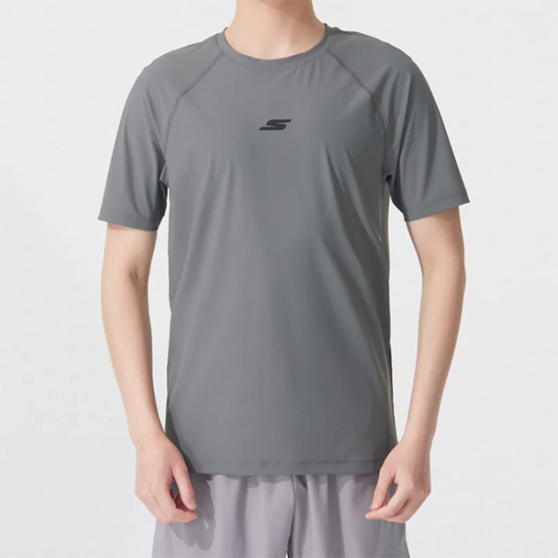 Skechers Long-Sleeved T-Shirt - Summer Multicolor Sports Shirt for Men - Men's Round Neck Base Layer Shirt P224U046-05CQ