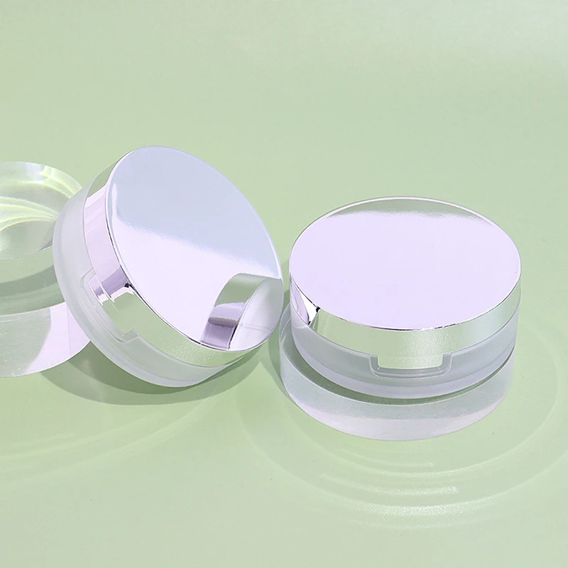 8g Refillable Portable Makeup Setting Powder Blush Case Container With Puff Mirror And Elasticated Net Empty Loose Powder Box