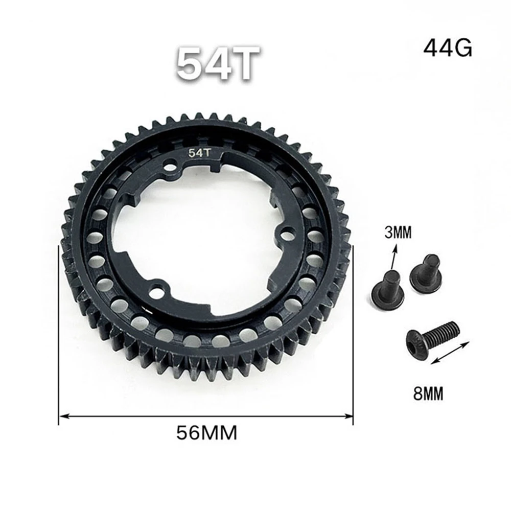 54T Spur Main Gear Metal Upgrade Replacement Parts for Traxxas XMaxx E‑REVO 2.0 1/5 RC Monster Truck Car Accessories