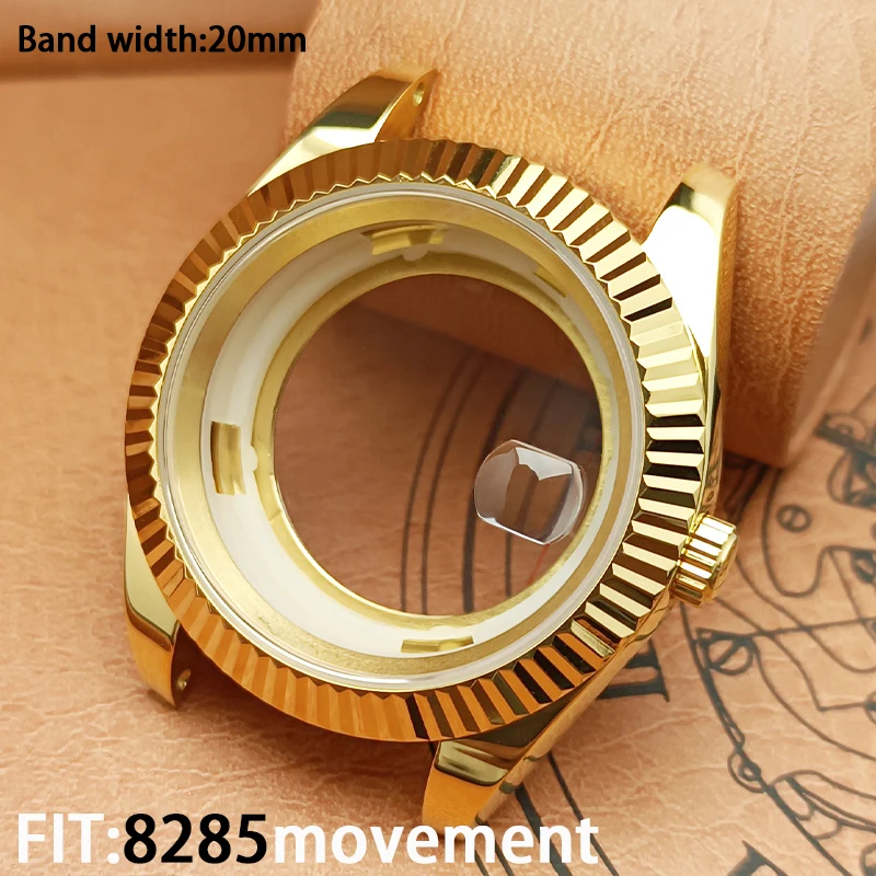 Submersível Sapphire Cristal Waterproof Case, Movimento Mecânico Automático, Alta qualidade, 40mm, 8285, NH34, NH35