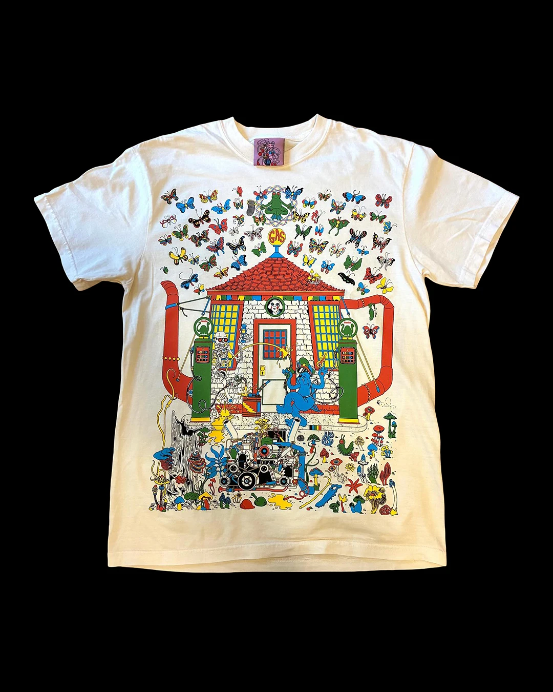 Klassische Cartoon-Print Grafik T-Shirts Vintage Casual Streetwear Goth Baumwolle Übergroße Gothic Harajuku Y2k Shirts Herrenkleidung