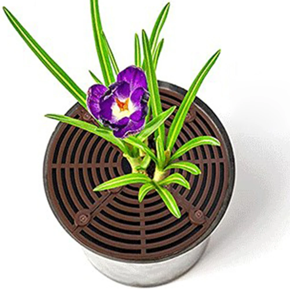 

5pcs Flower Pot Grid Cover Plant Soil Protector Garden Decor Durable Mesh for Cats Dogs Gardening Gift