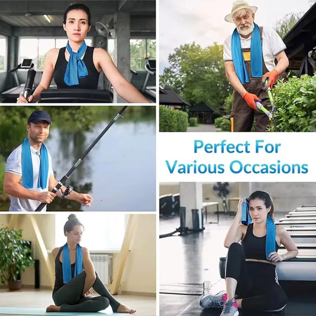 Уличное быстросохнущее спортивное охлаждающее ледяное полотенце из микрофибры, холодное спортивное полотенце, крутое полотенце для фитнеса, кемпинга