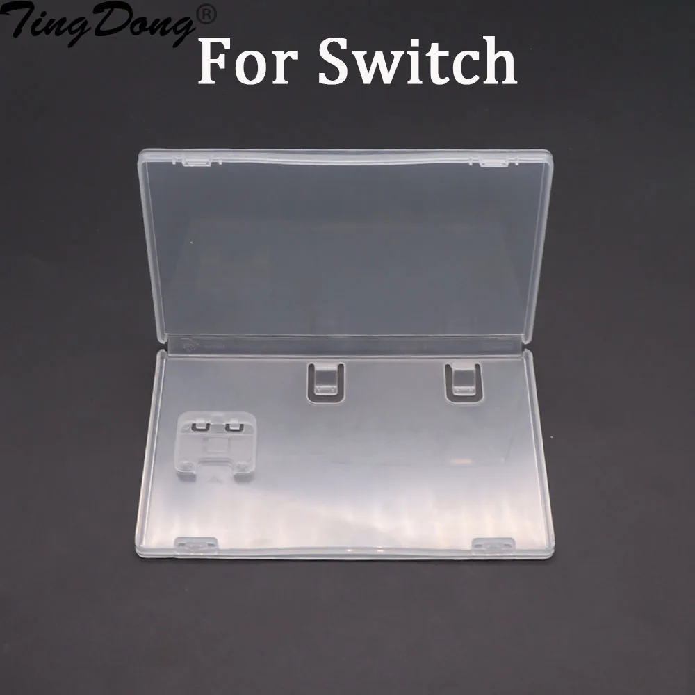 1pc Game Card Storage Case Box Transparent Cartridge Holder Shell For Switch NS Box Storage Shell Book Holder For Inserted Cover