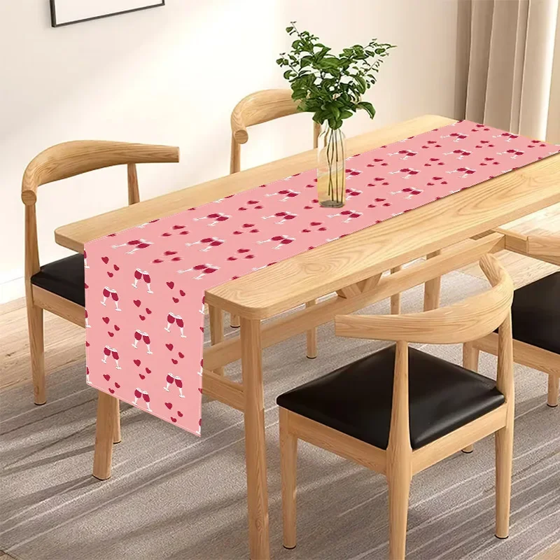 TZ01-ANue Tischfahne, Tischdecke für Feiertage, Esstisch, Dekoration, Teeflaggenunterlage, bedruckte Tischdecke aus Leinen