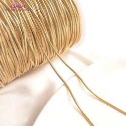 Meters 14K Gold Color Brass Snake Shape Necklace Chains Jewelry Chains Jewelry Making Supplies Diy Findings Accessories