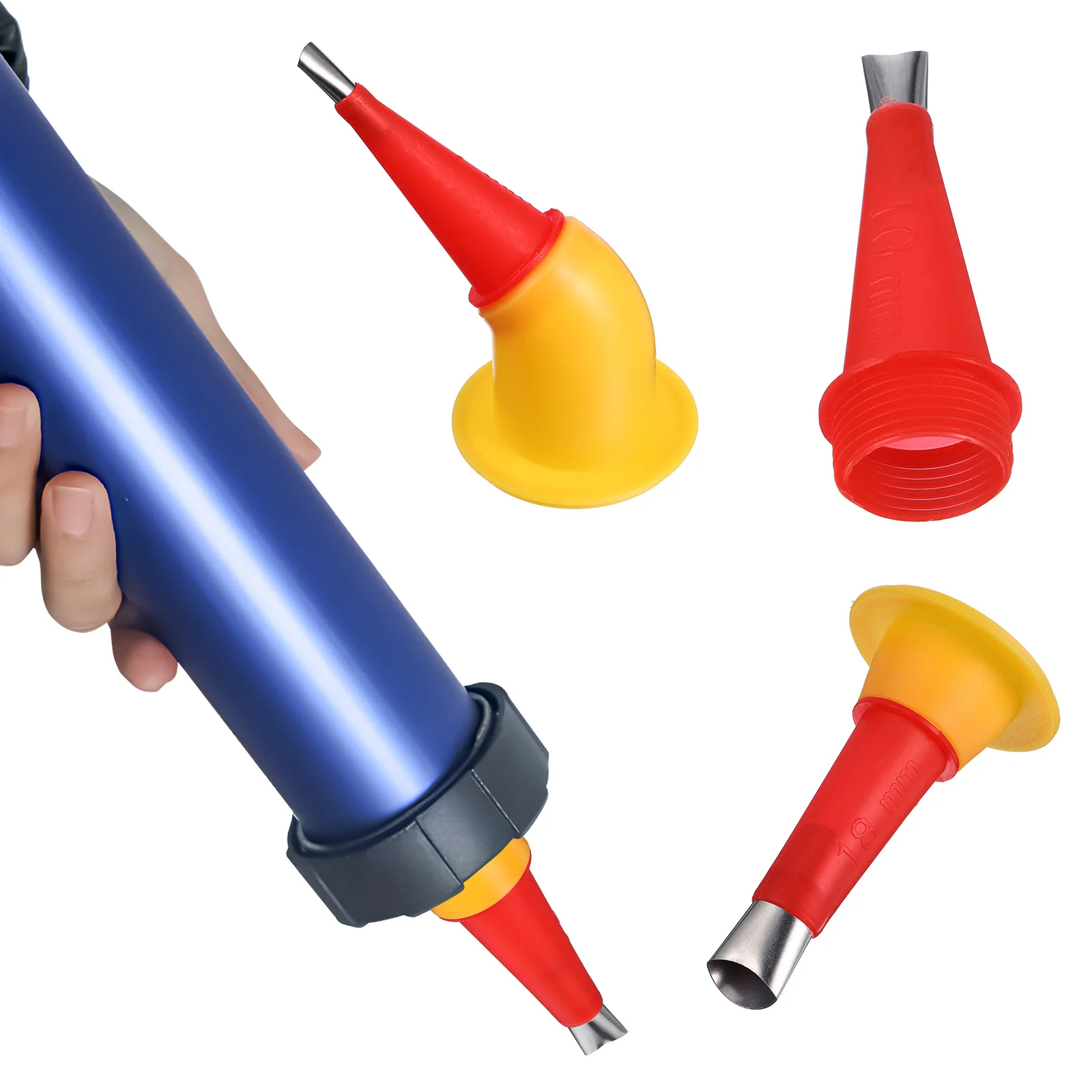 

24Pcs Caulk Tips Glass Glue Nozzle Applicator Kit Easy Installation Stable Nozzle for Precise Bathroom Kitchen Sealing Use