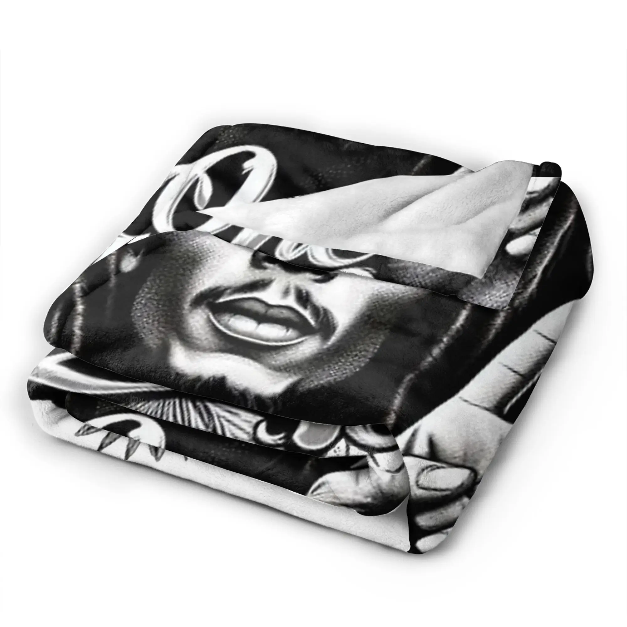 ผ้าห่มฟลานเนลลายดนตรี BOB MARLEY ONE LOVE ผ้าห่มสำหรับเครื่องนอน ผ้าห่มนุ่มสำหรับใช้กลางแจ้ง