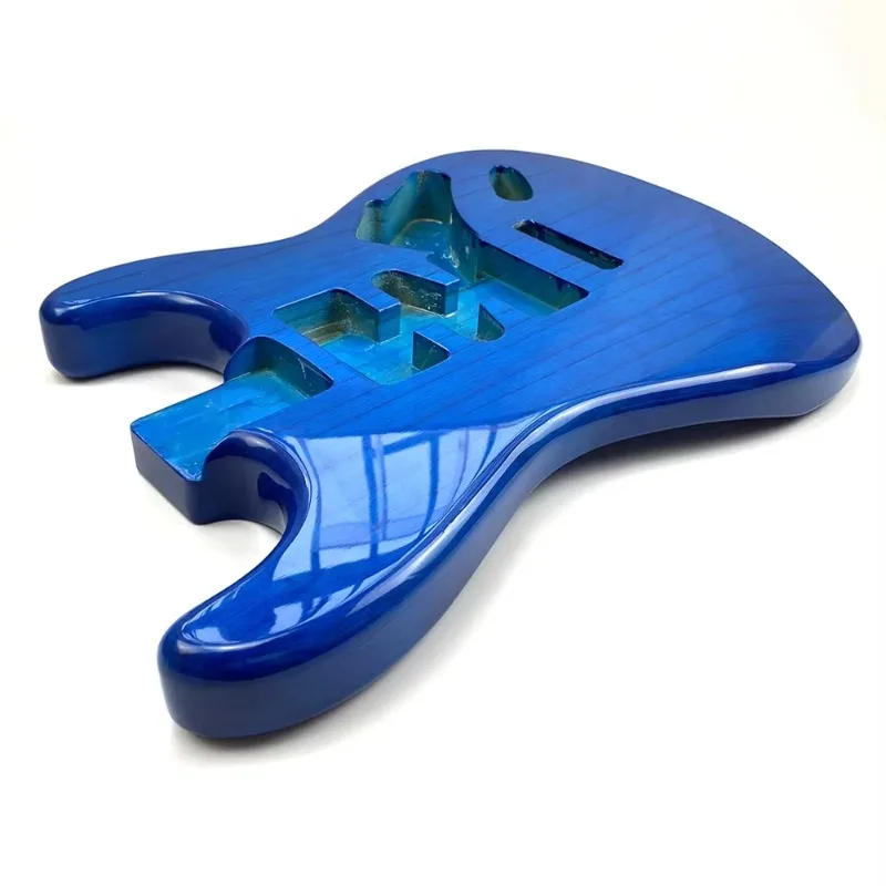 Electric Guitar Barrel Complete Holy Guitar Body Perspective Blue