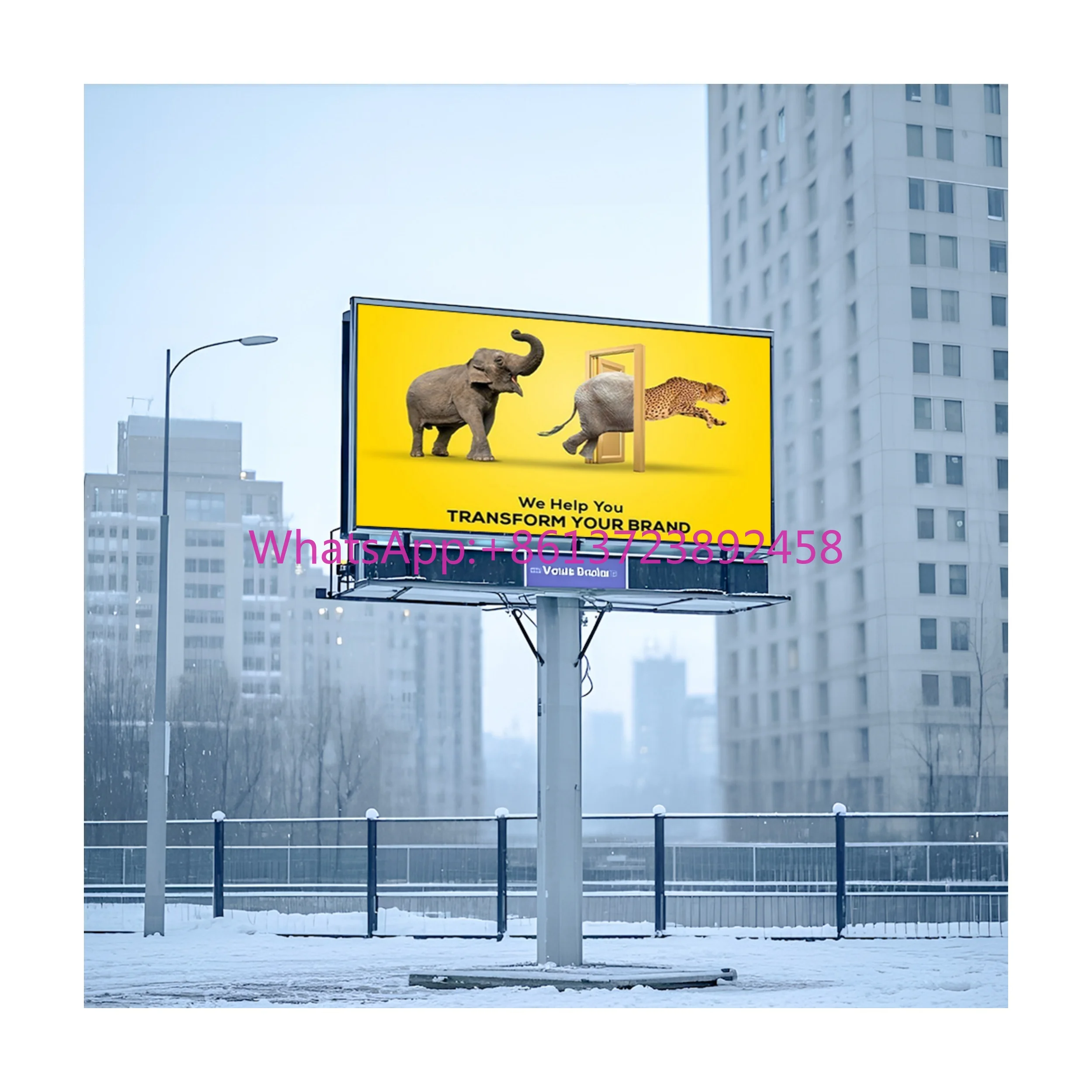 

Customized Large HD Outdoor LED Video Wall Display P3 P4 P5 P6 Street Billboard for Shopping Malls & Airports Fixed Installation