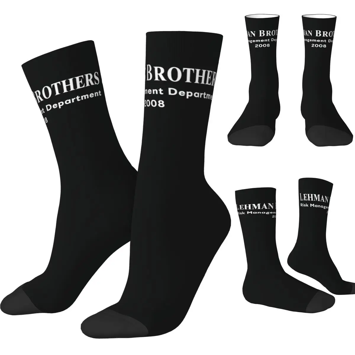 Lehman Brothers Risk Management Dept (15) Socks Kawaii Stockings Couple Soft Cycling Socks Autumn Design Anti Bacterial Socks