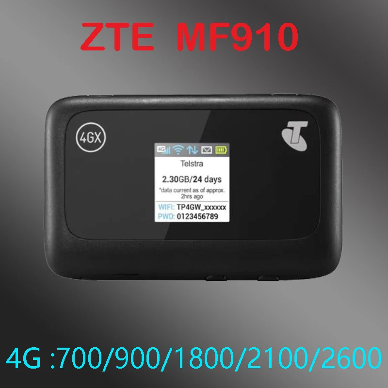 เราเตอร์ ZTE MF910 R216-Z LTE 4G WIFI มือสอง ปลดล็อคแล้ว  ดองเกิล 4G wifi ฮอตสปอตมือถือ ความเร็ว 150Mbps  เครือข่ายเราเตอร์ pk e5573
